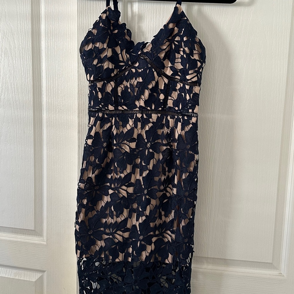Navy Blue Cocktail Dress